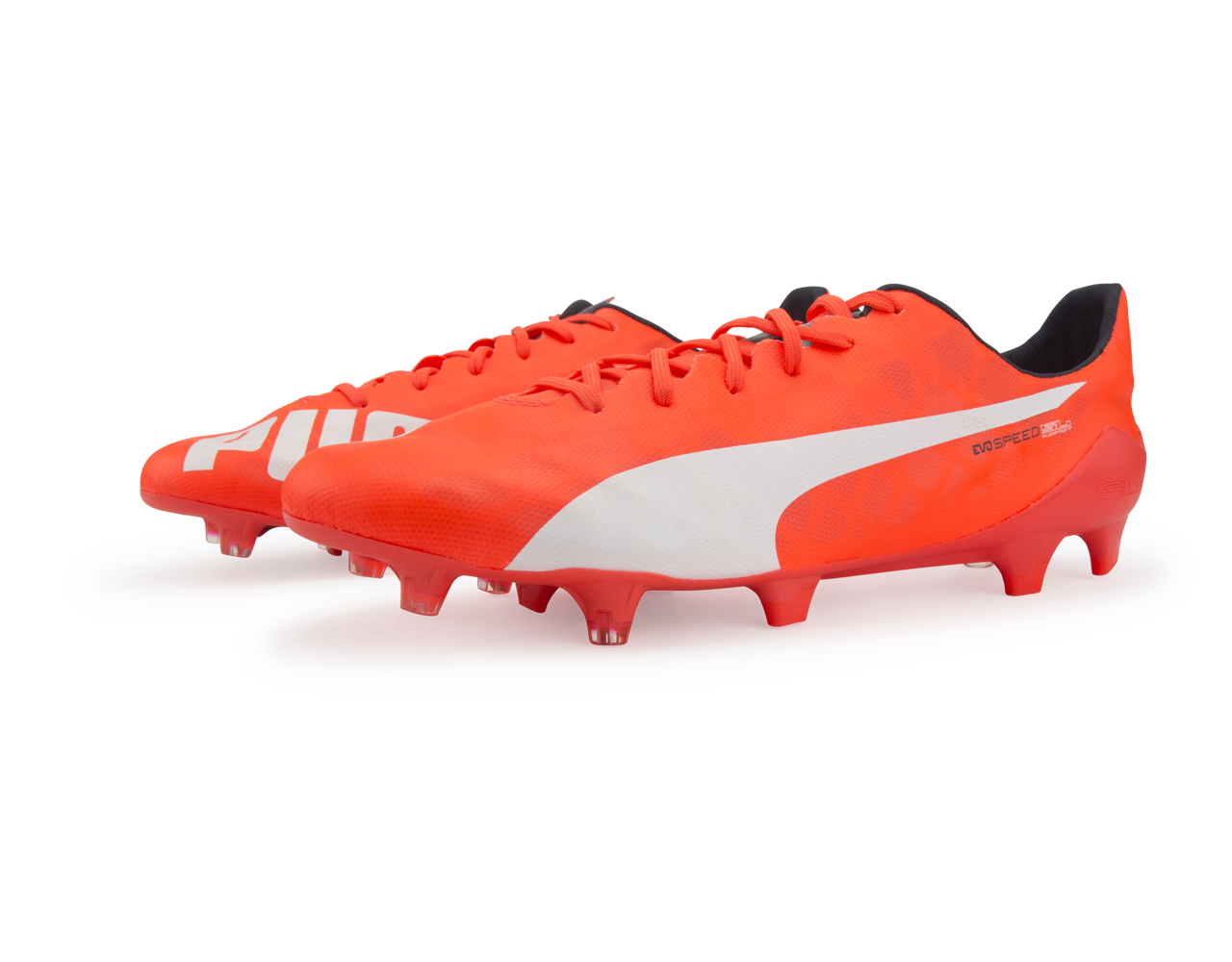 PUMA Men's evoSPEED SL FG Lava Blast/White/Total Eclipse