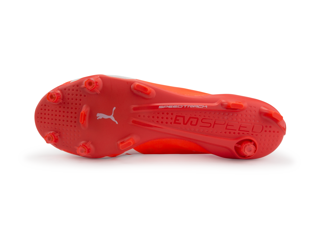 PUMA Men's evoSPEED SL FG Lava Blast/White/Total Eclipse