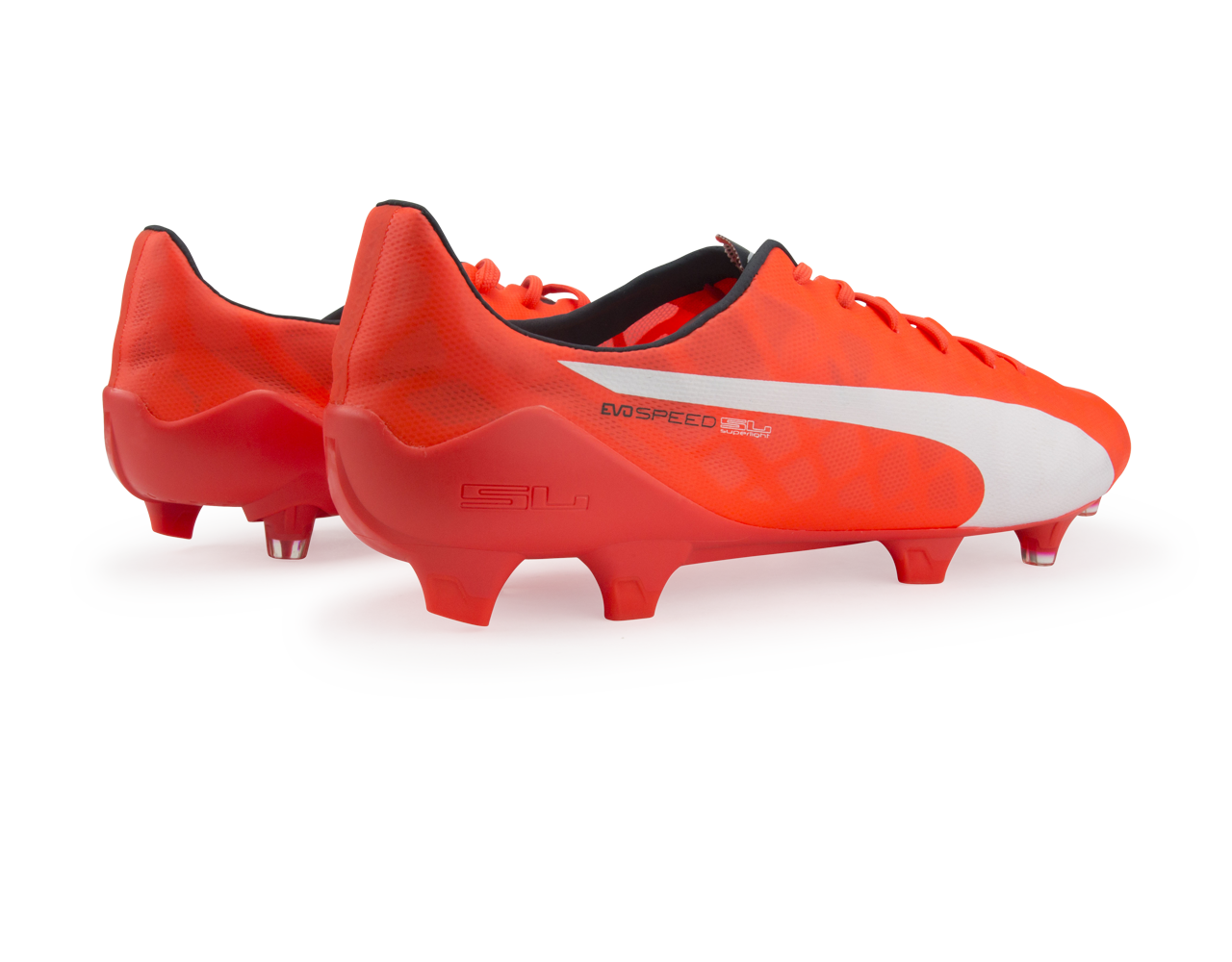 PUMA Men's evoSPEED SL FG Lava Blast/White/Total Eclipse