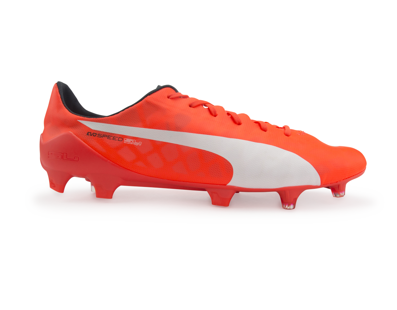 PUMA Men's evoSPEED SL FG Lava Blast/White/Total Eclipse