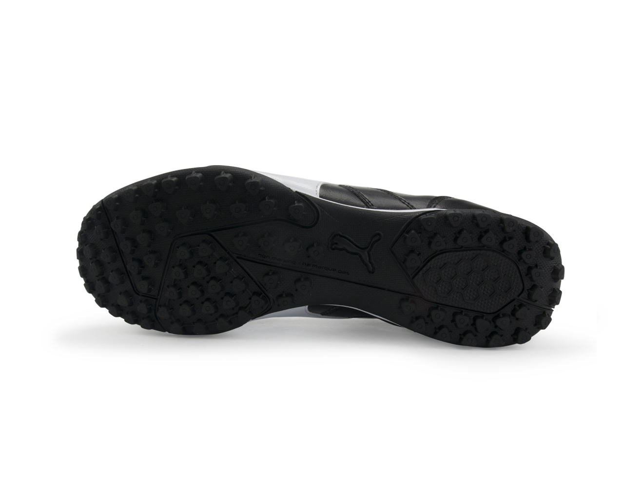 PUMA Men's Esito Classico Turf Soccer Shoes Black/White/Bronze