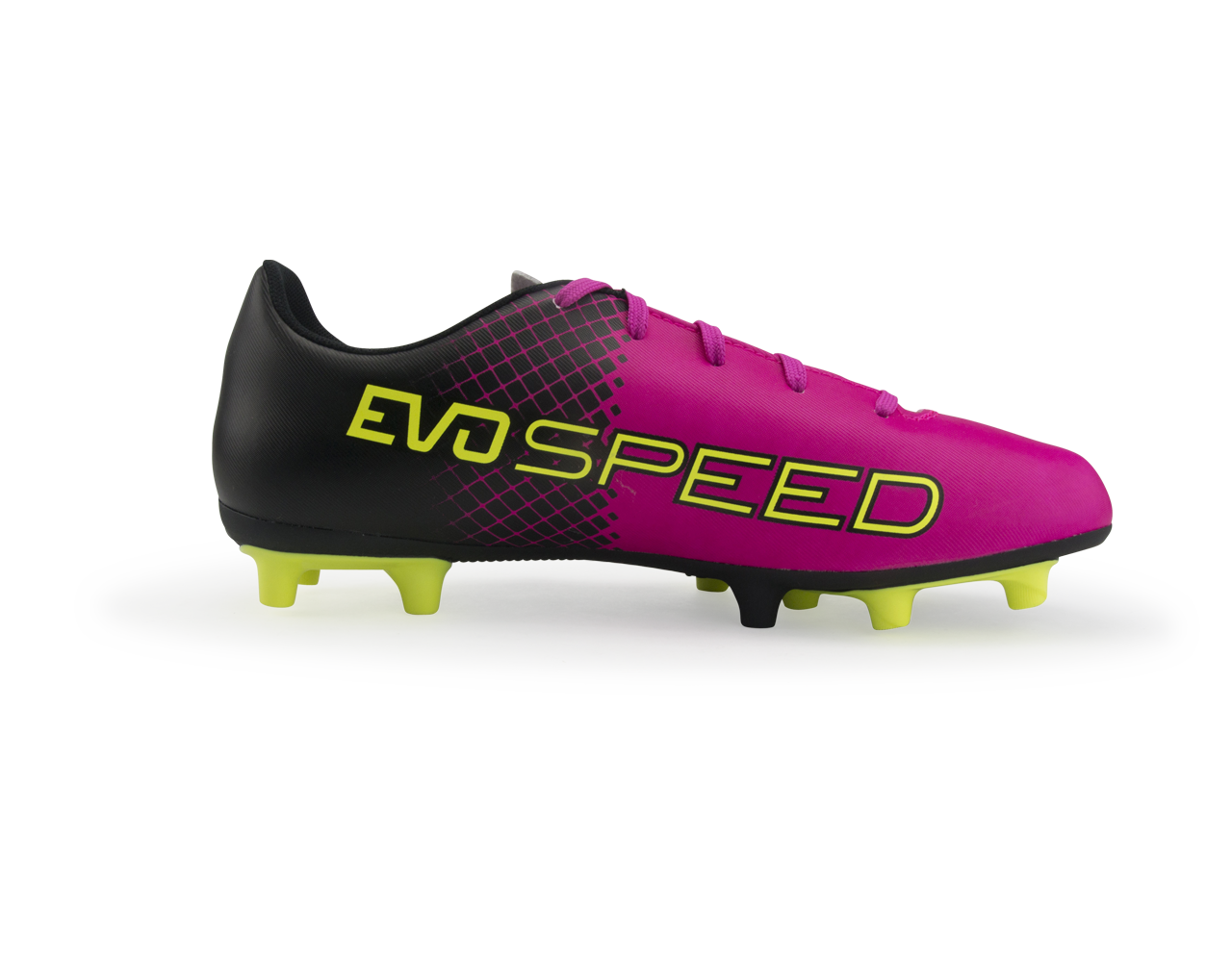 PUMA Kids evoSPEED 5.5 Tricks FG Pink Glow/Safety Yellow/Black
