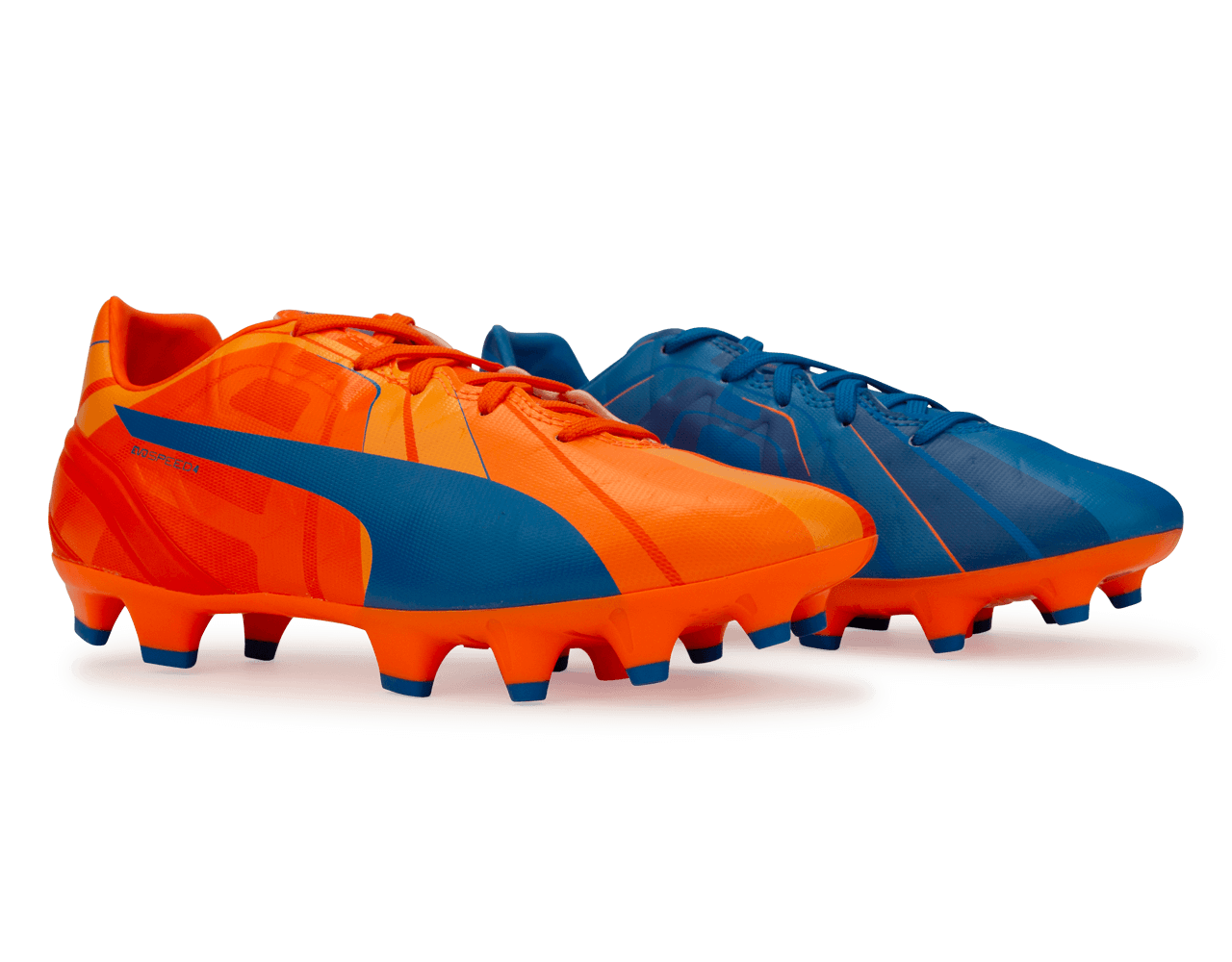 PUMA Kids evoSPEED 4 H2H FG Orange Clown Fish/Electric Blue Lemonade