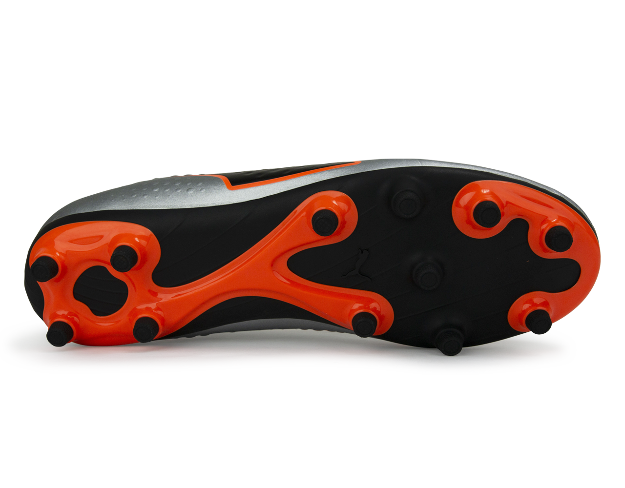 PUMA Kids One 4 Syn FG Silver/Orange/Black