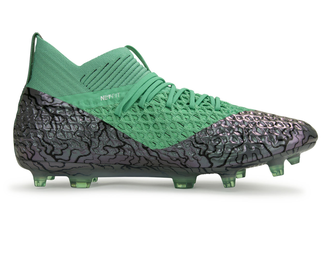 PUMA Men's FUTURE 2.1 NETFIT FG/AG Shift Green/White