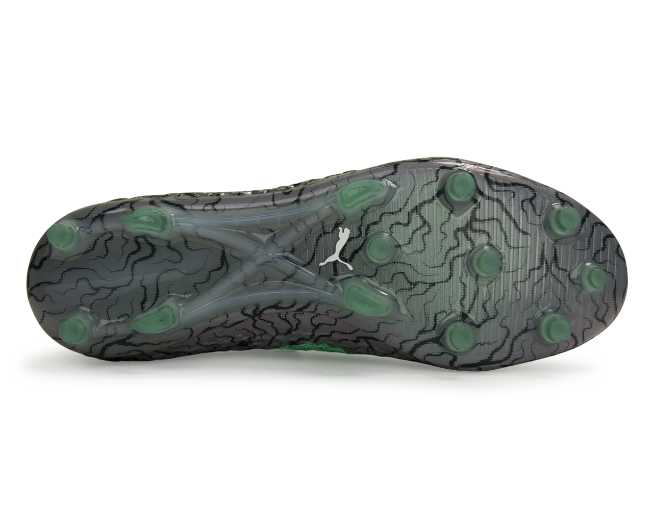 PUMA Men's FUTURE 2.1 NETFIT FG/AG Shift Green/White