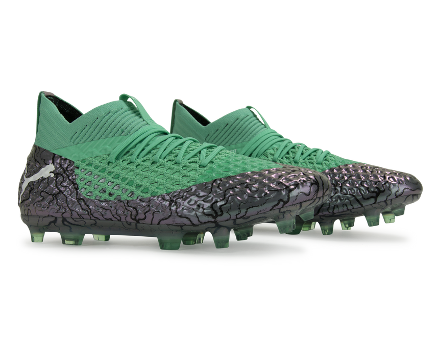 PUMA Men's FUTURE 2.1 NETFIT FG/AG Shift Green/White