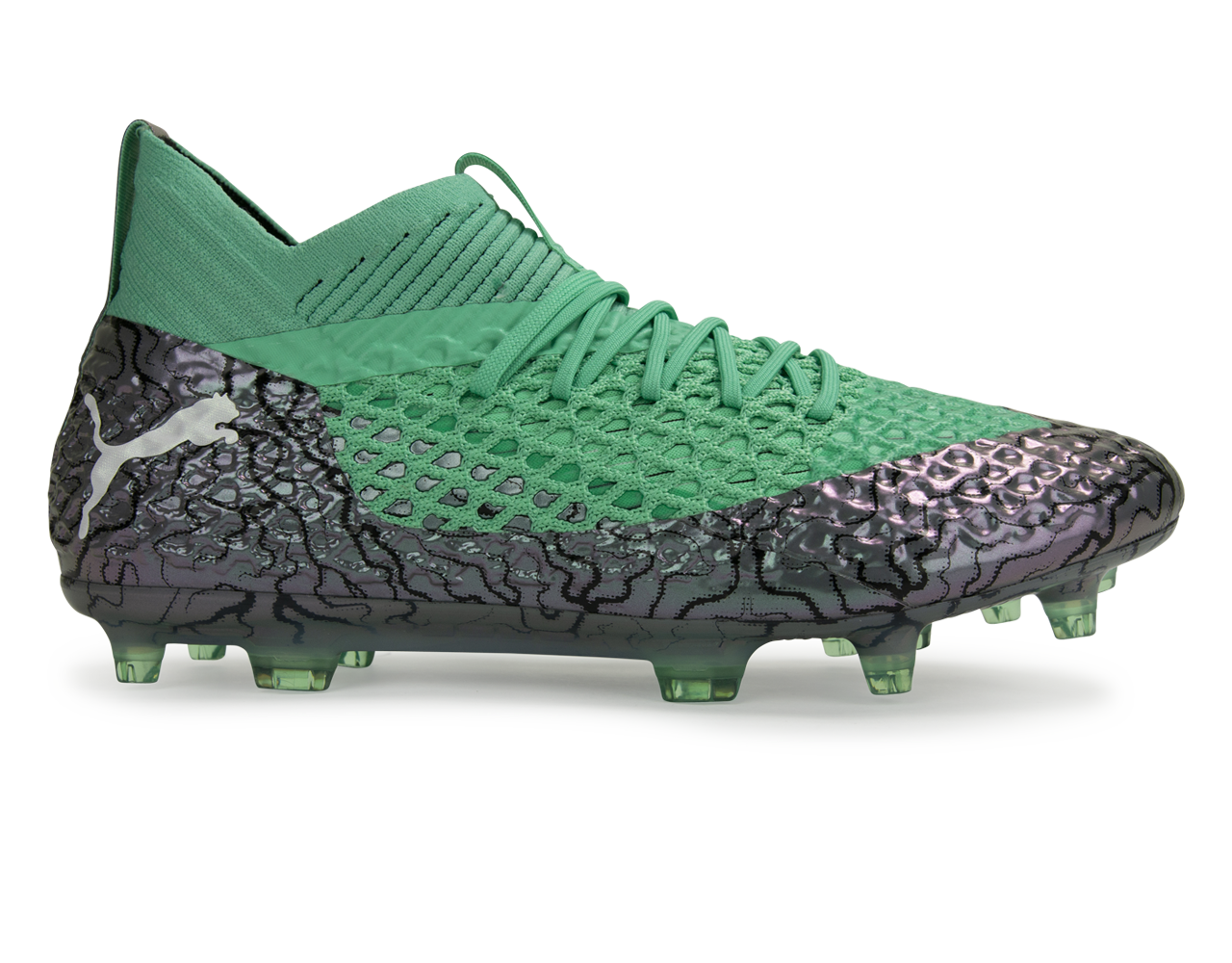 PUMA Men's FUTURE 2.1 NETFIT FG/AG Shift Green/White