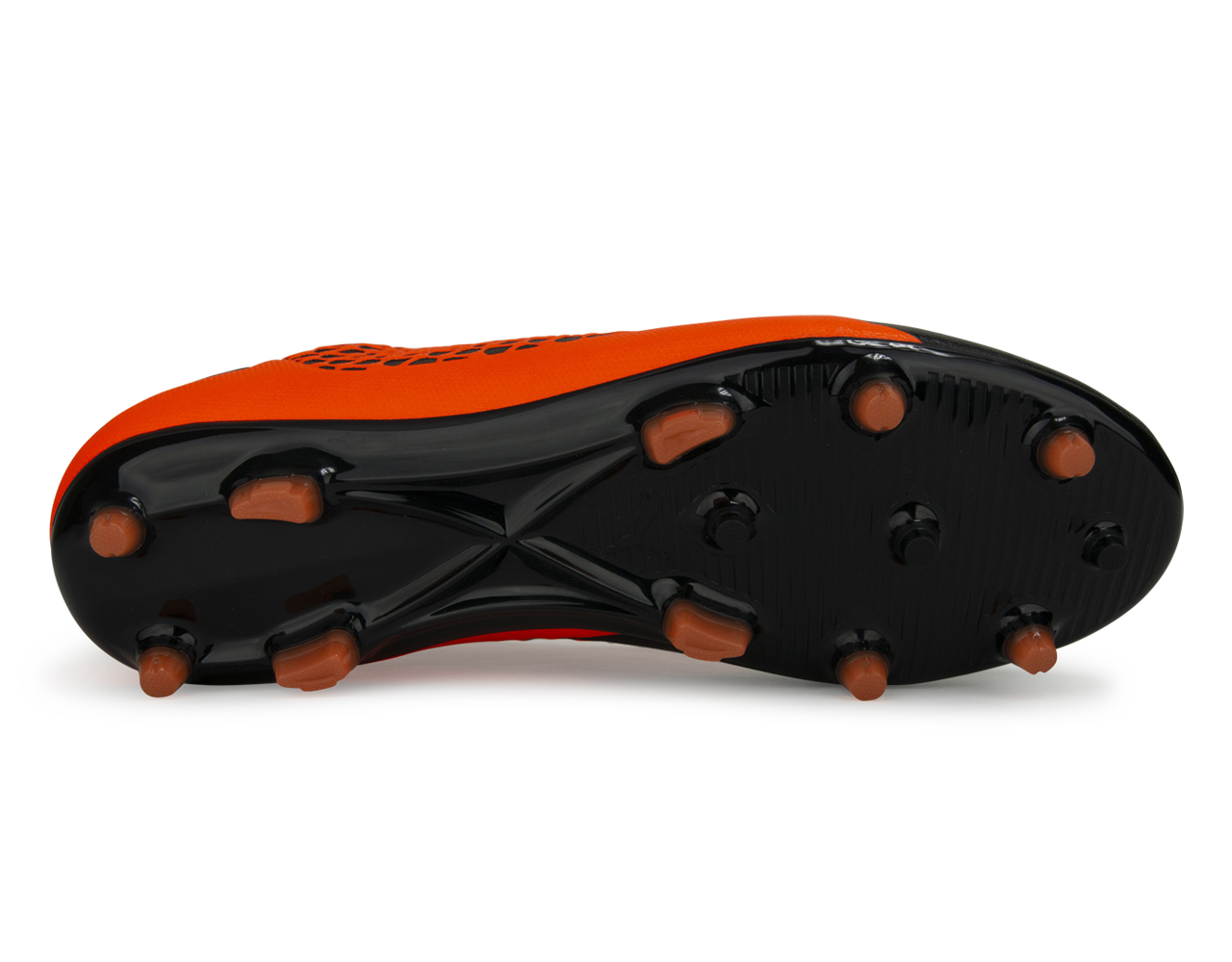 PUMA Kids FUTURE 2.4 NETFIT FG/AG Black/Shocking Orange