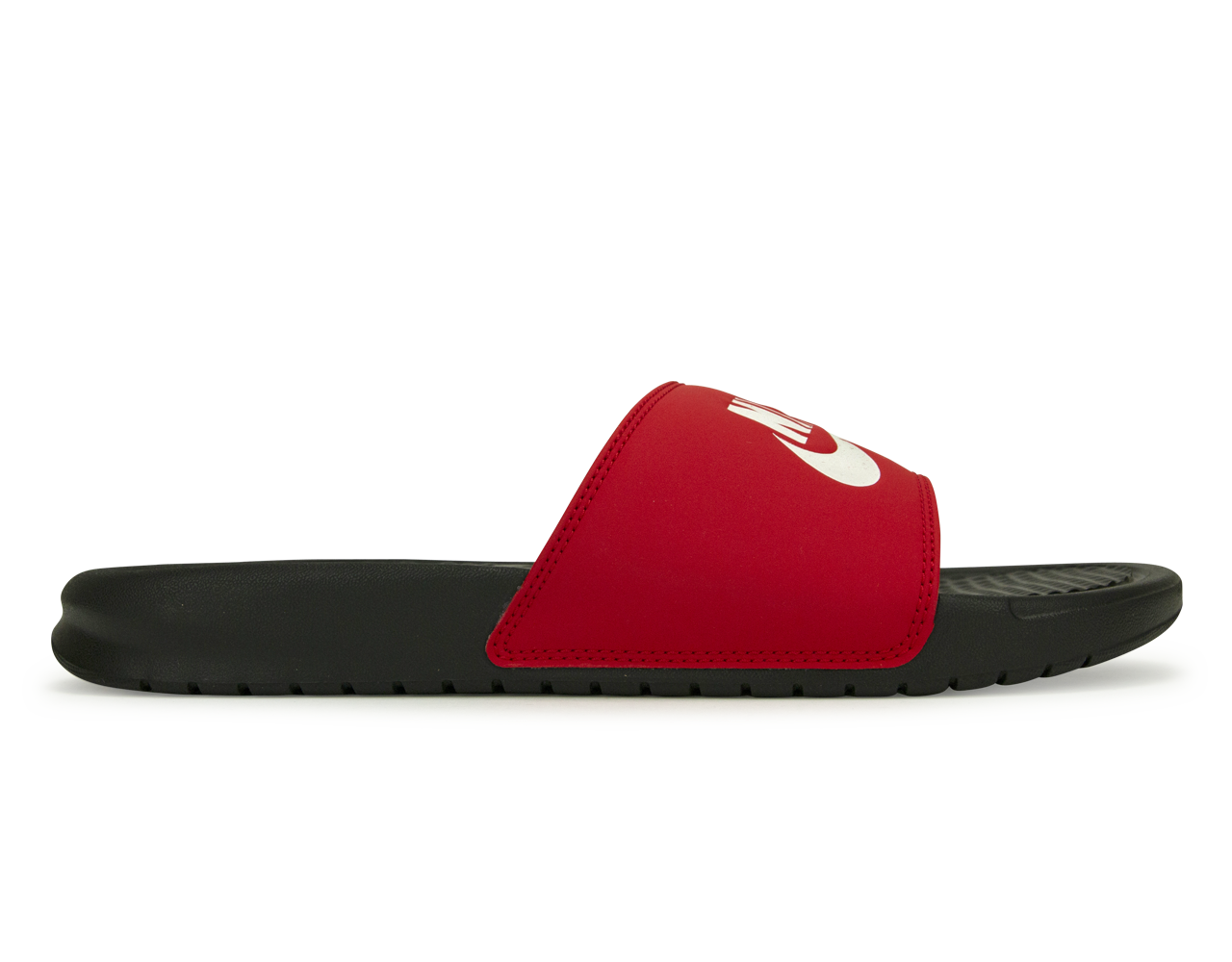 Nike Men's Benassi JDI Sandal Black/Red Front