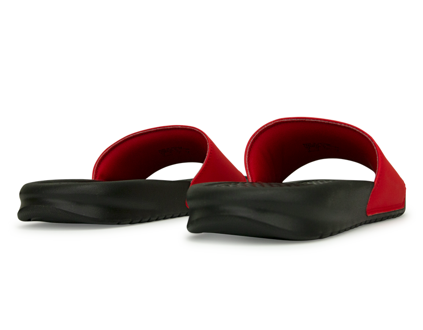 Nike Men's Benassi JDI Sandal Black/Red Rear