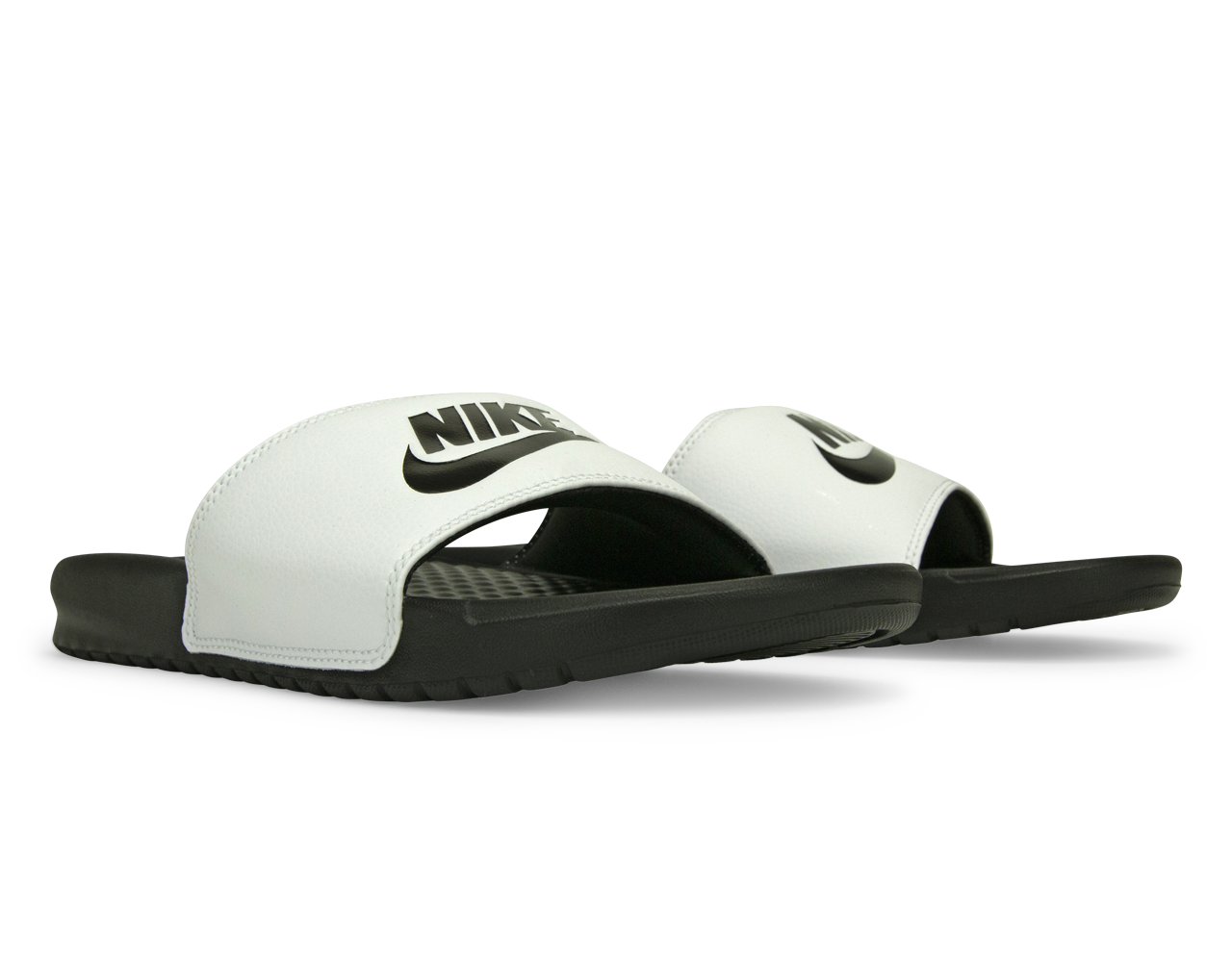 Nike Men's Benassi JDI Sandal White/Black Together