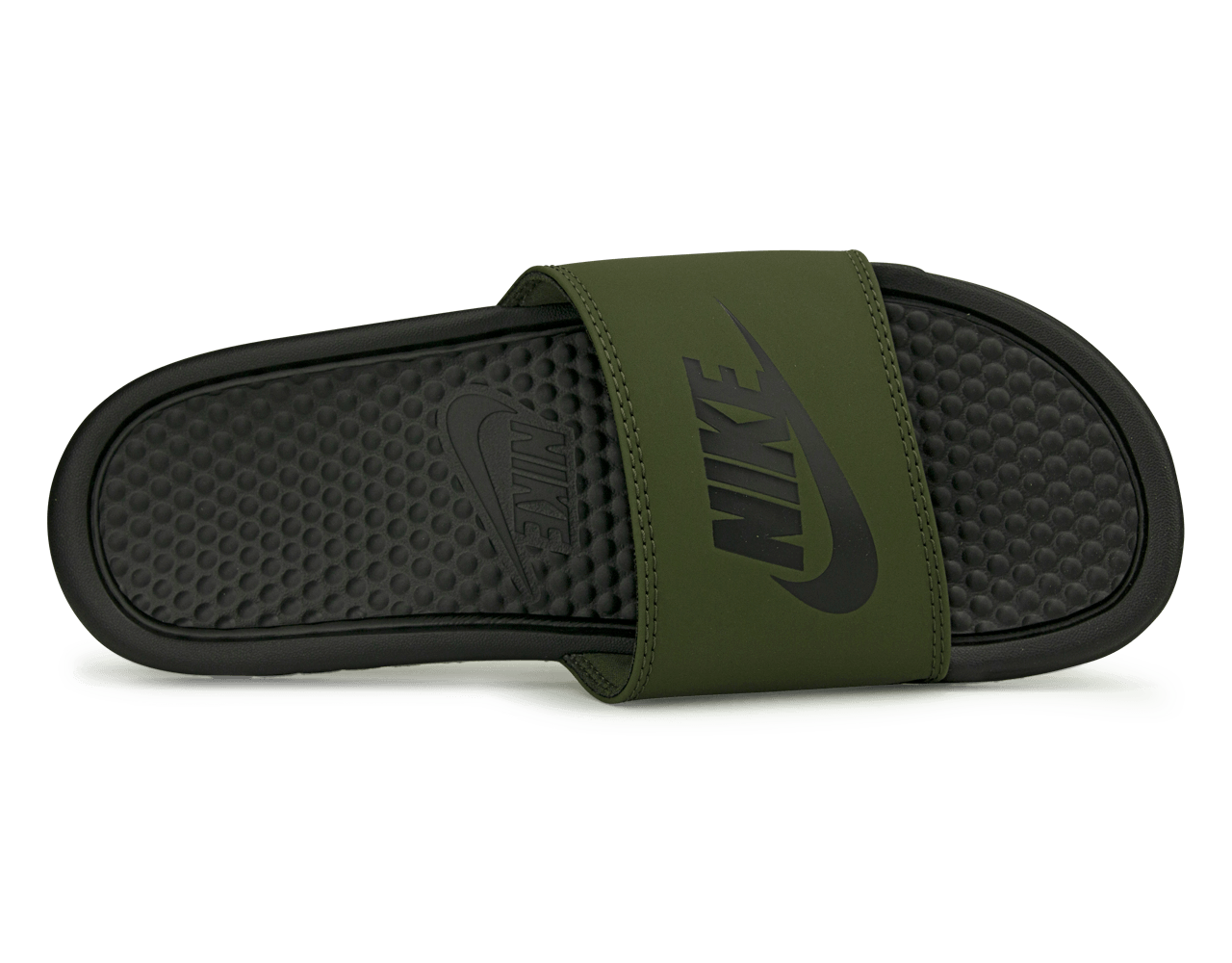 Nike Men's Benassi JDI Sandal Cargo Khaki/Black Sole