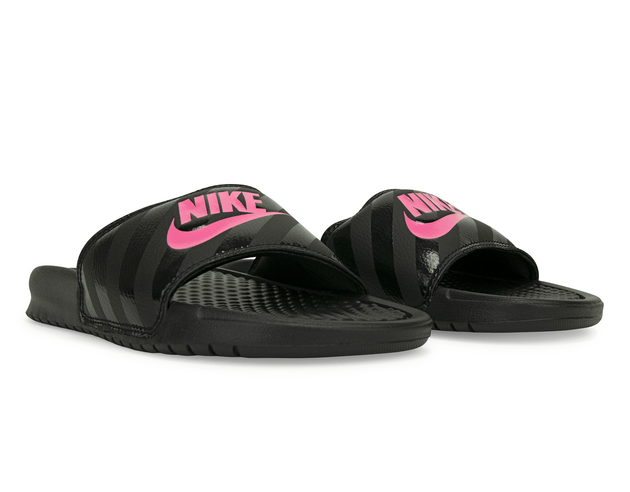 Nike Women's Benassi JDI Sandal Black/Pink Together