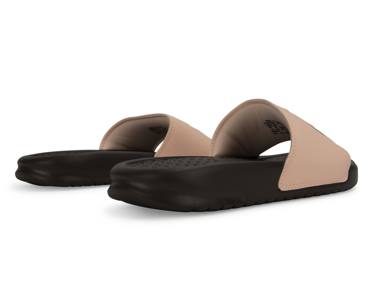 Nike Women's Benassi JDI Sandal Crimson Tint/Metallic Gold