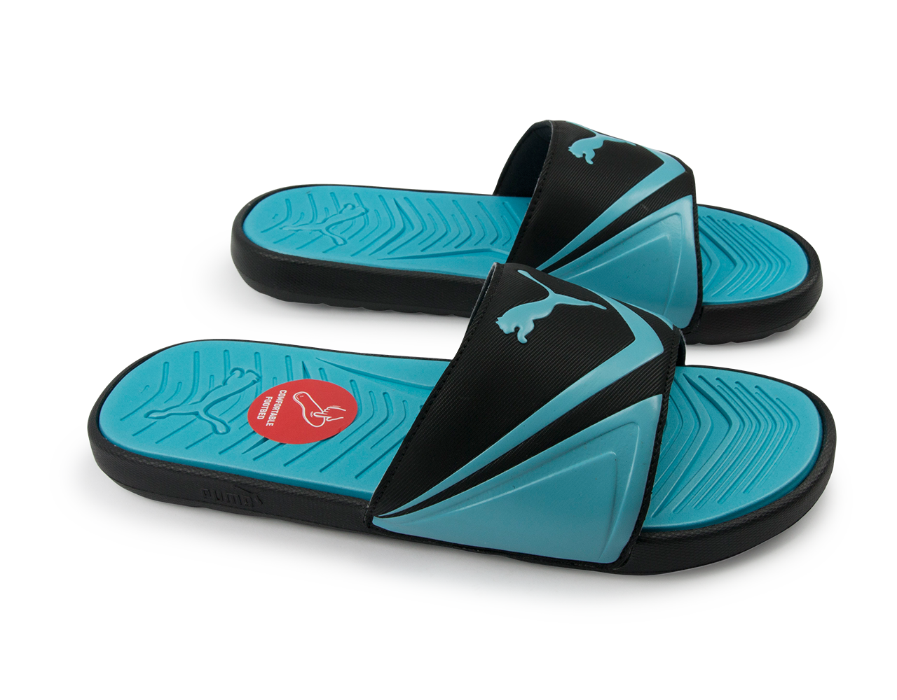 PUMA Men's StarCat Pro Sandals Black/Atomic Blue