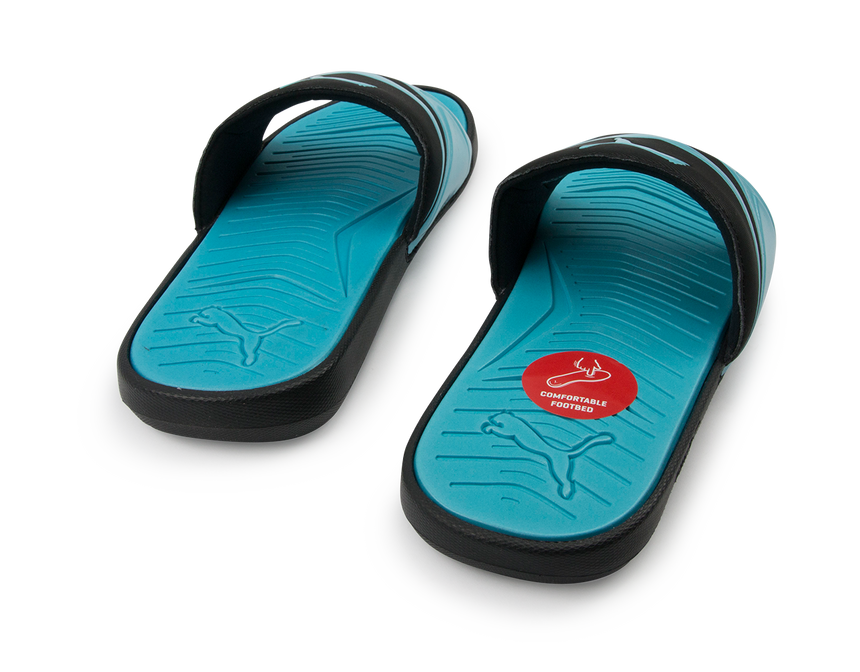 PUMA Men's StarCat Pro Sandals Black/Atomic Blue