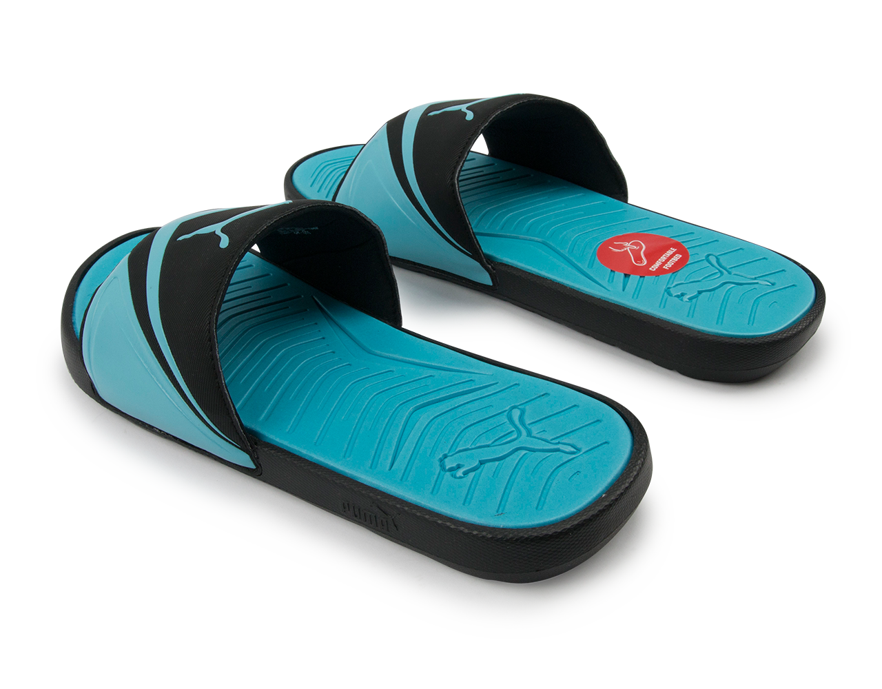 PUMA Men's StarCat Pro Sandals Black/Atomic Blue