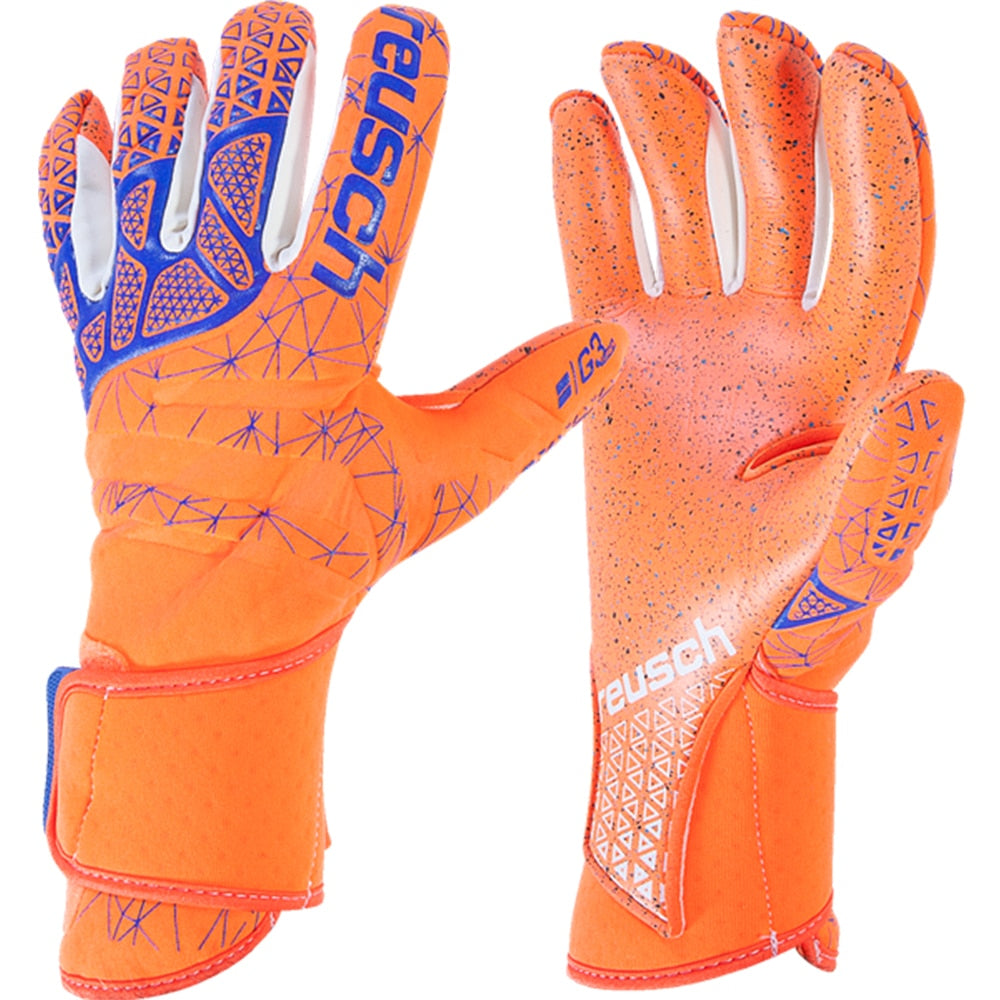 Reusch Men's Goalkeeper Prisma Pure Contact G3 Gloves Orange/Blue