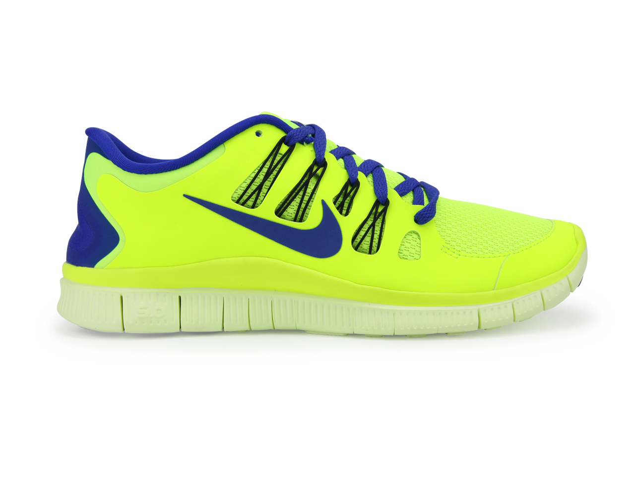 Nike Men's Free 5.0+ Running Shoes Volt/Black/Barely Volt