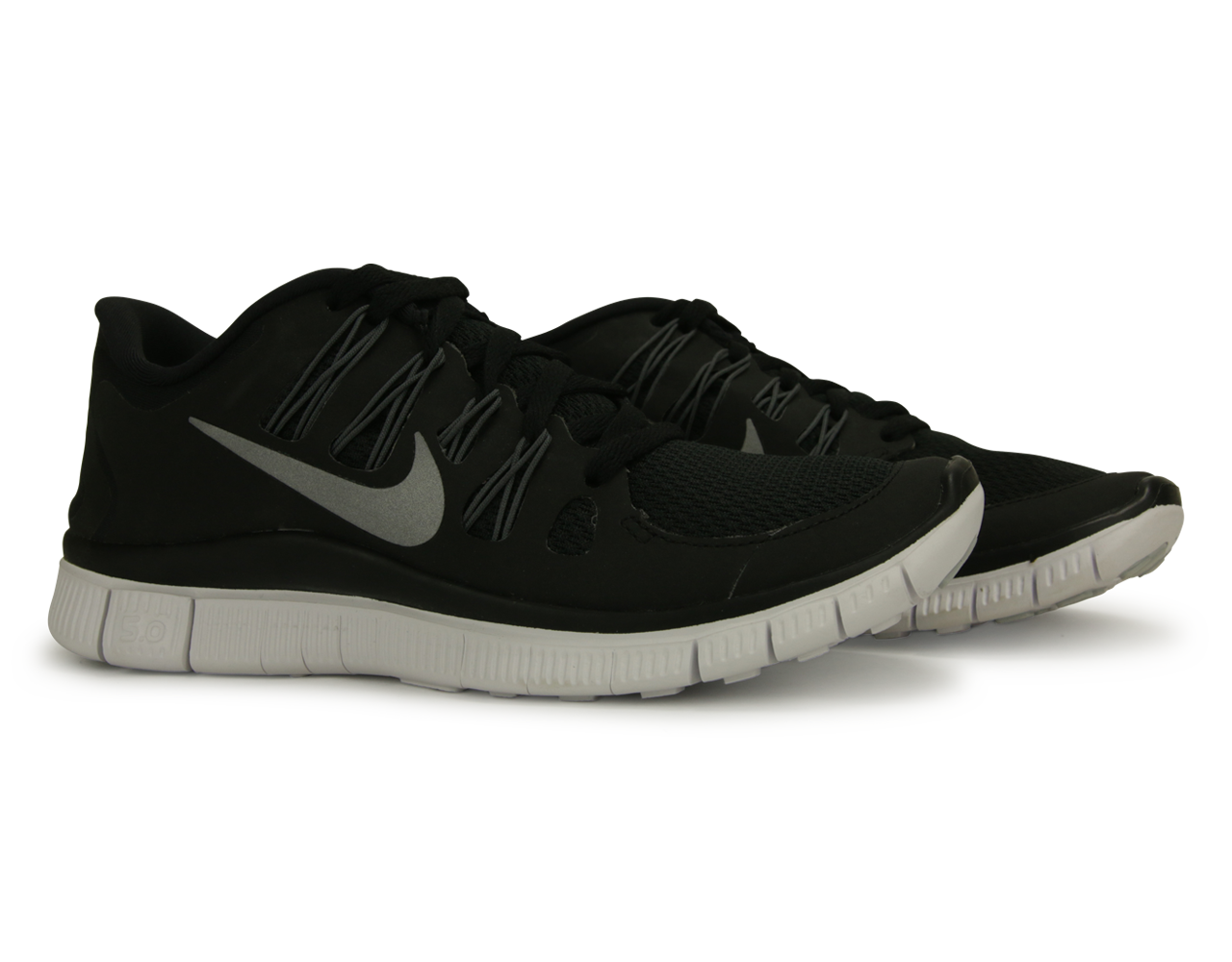 Nike Women's Free 5.0+ Running Shoes Black/White