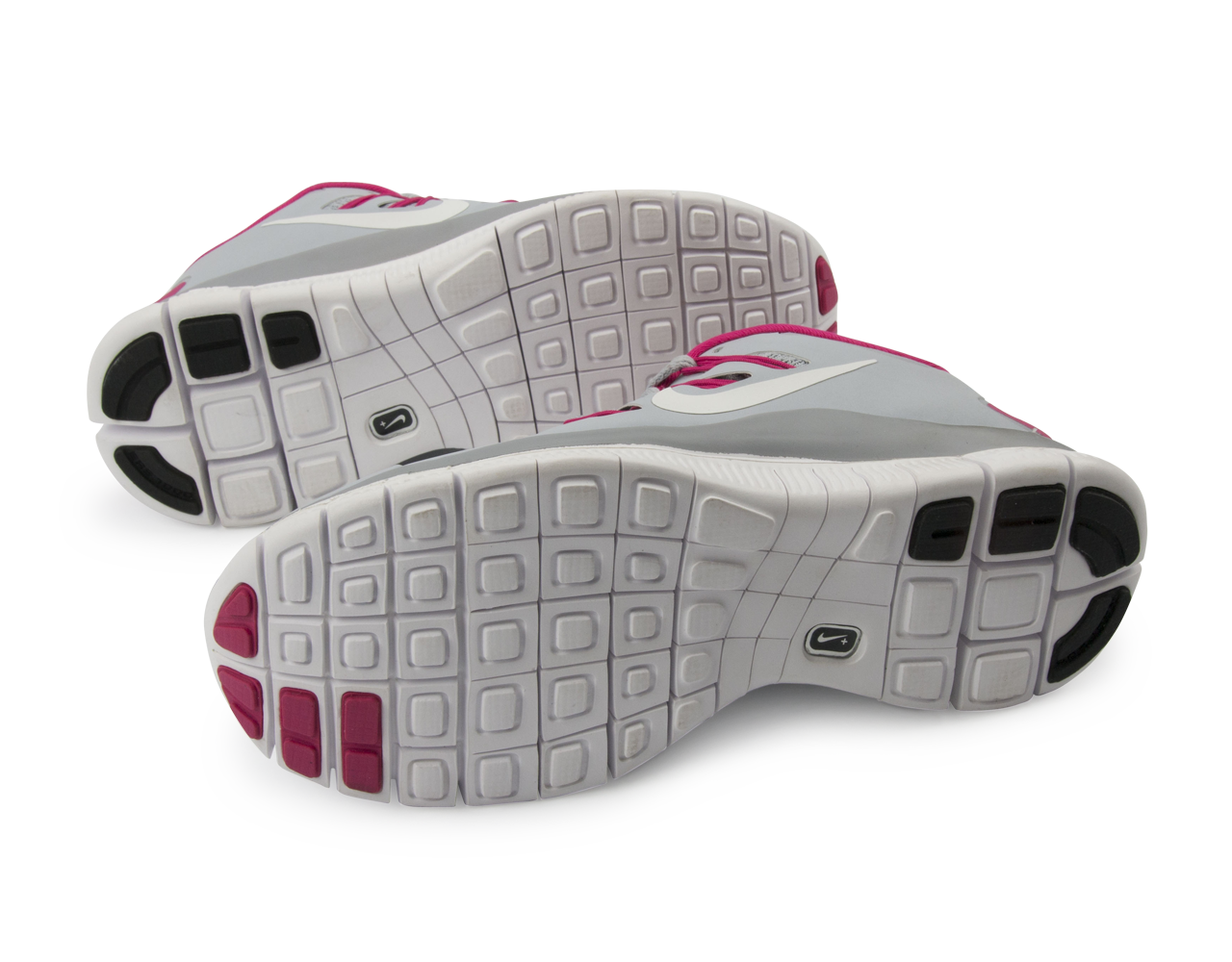 Nike Women's Free 5.0+ Running Shoes Wolf Grey/White/Pink Force