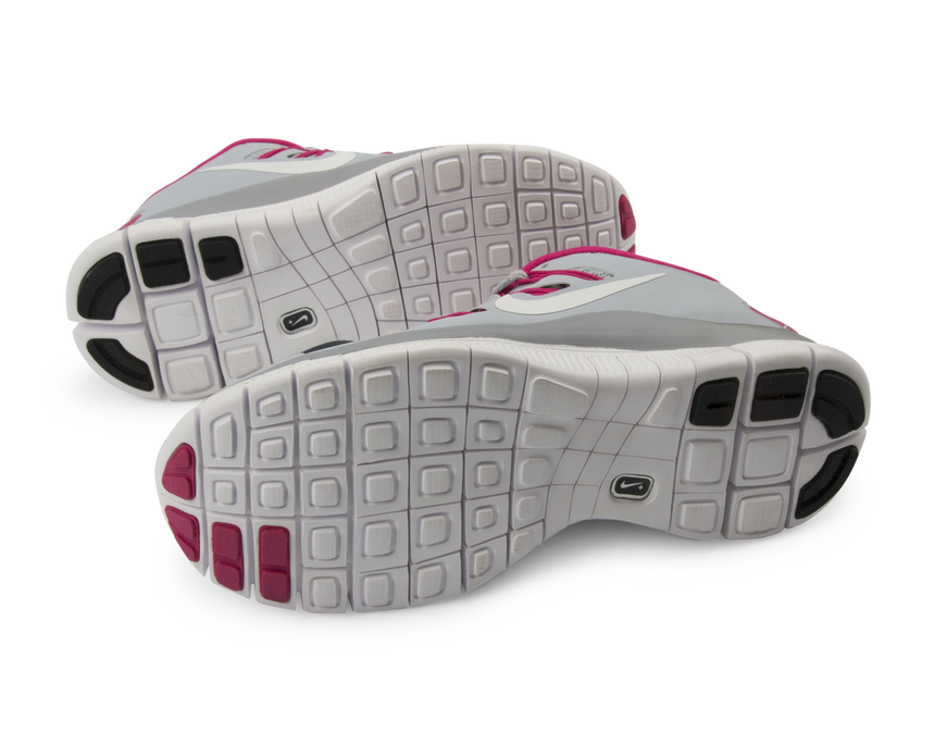 Nike Women's Free 5.0+ Running Shoes Wolf Grey/White/Pink Force