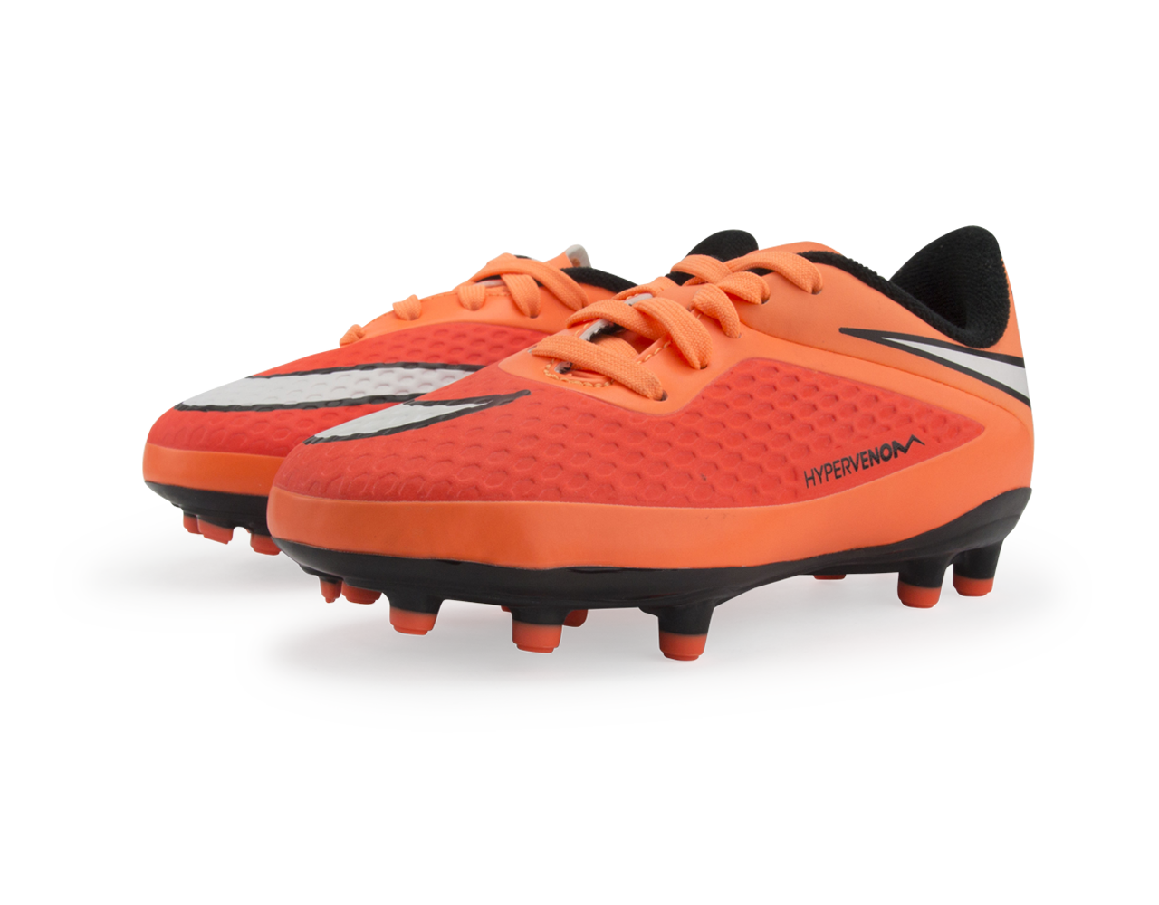 Nike Kids Hypervenom Phelon FG Hyper Crimson/White/Atomic Orange
