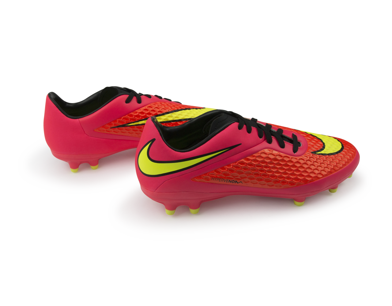 Nike Men's Hypervenom Phelon FG Bright Crimson/Volt/Hyper Punch