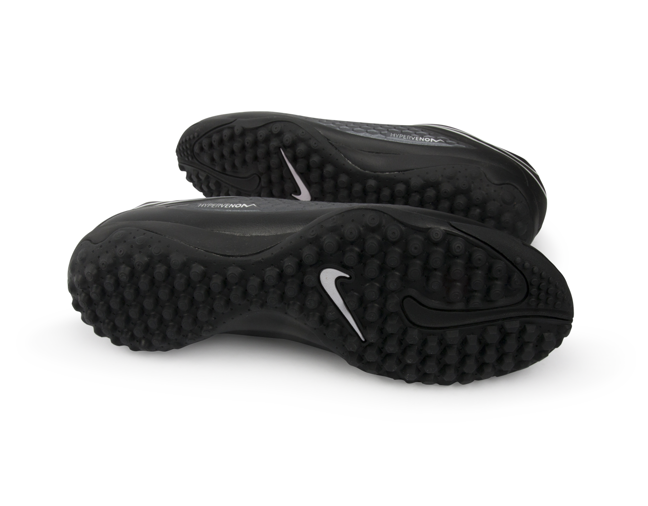 Nike Men's Hypervenom Phelon Turf Soccer Shoes Black/Black/Hyper Punch