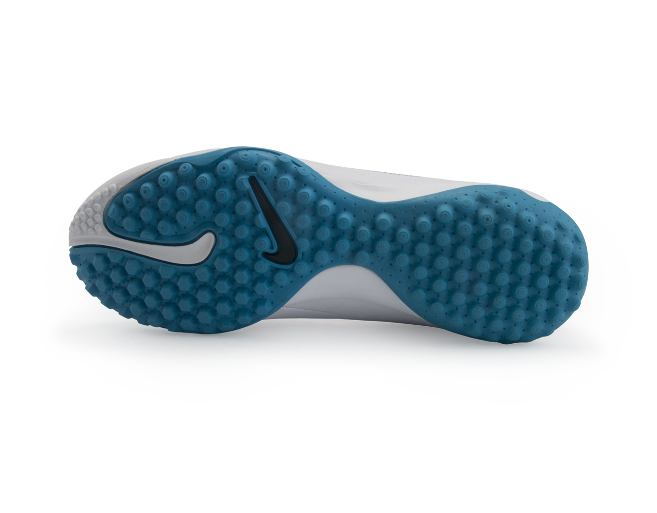 Nike Kids Hypervenom Phelon Turf Soccer Shoes White/Blue Lagoon/Total Crimson