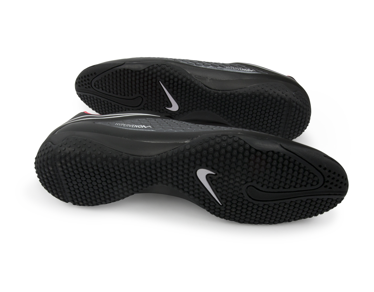 Nike Men's Hypervenom Phelon Indoor Soccer Shoes Black/Black/Hyper Punch