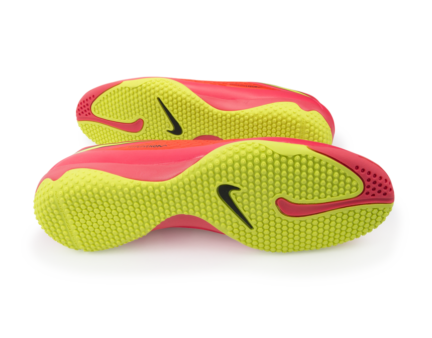 Nike Men's Hypervenom Phelon Indoor Soccer Shoes Bright Crimson/Volt/Hyper Punch