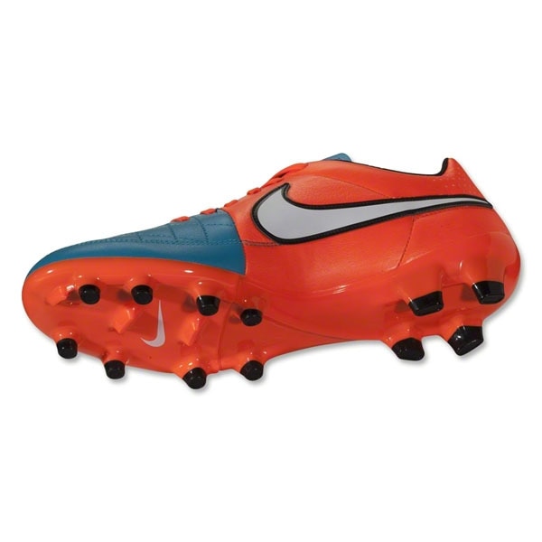 Nike Men's Tiempo Genio Leather FG Neo Turquoise/White/Hyper Crimson