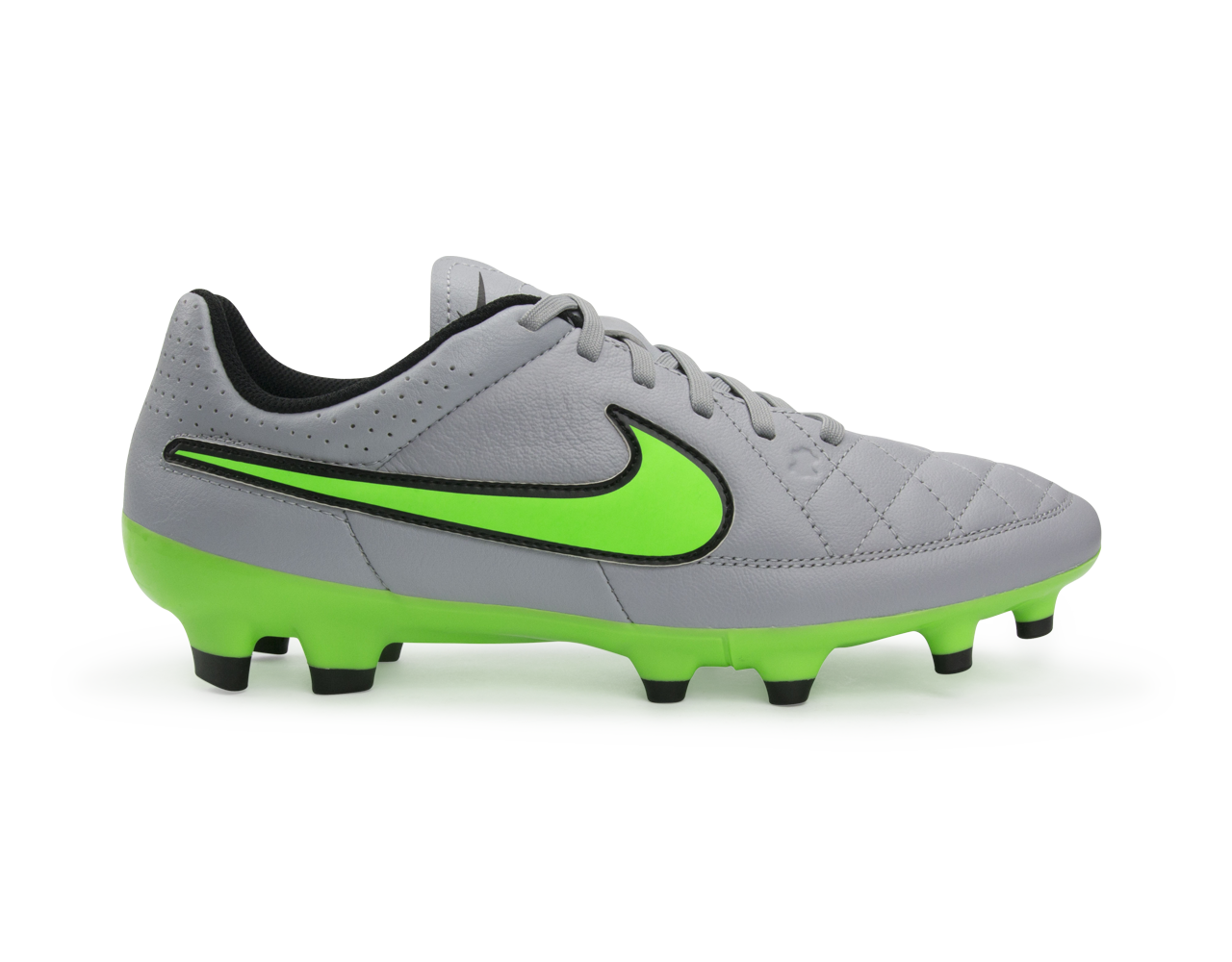 Nike Men's Tiempo Genio FG Wolf Grey/Green Strike/Black