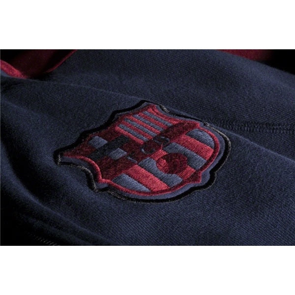 Nike Men's FC Barcelona AW77 Covert Full Zip Hoodie Navy