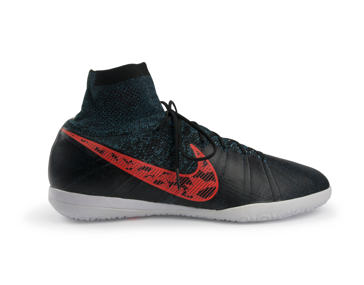 Nike Men's Elastico Superfly Indoor Soccer Shoes Black/Black/Total Crimson