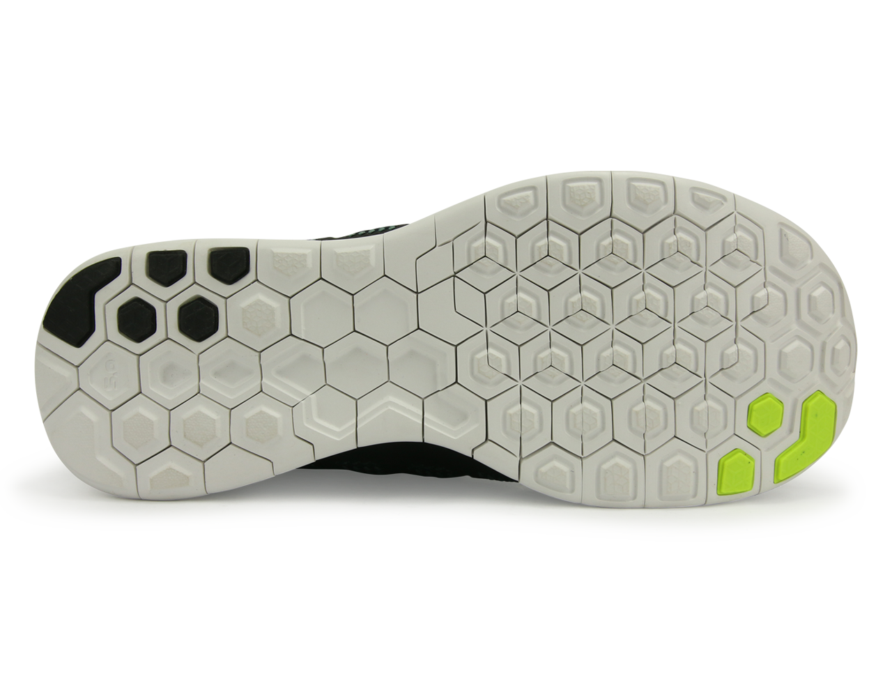 Nike Men's Free 5.0 Running Shoes Black/Volt Dark/Magnet Gray