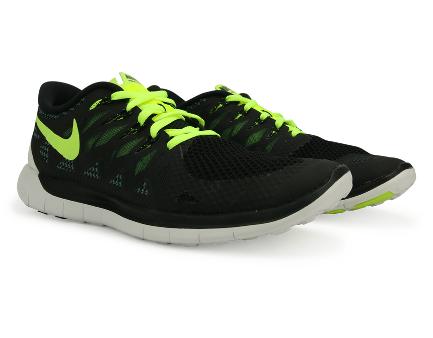 Nike Men's Free 5.0 Running Shoes Black/Volt Dark/Magnet Gray