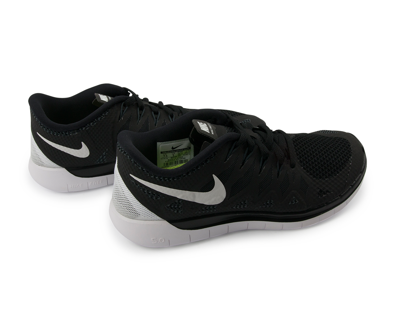 Nike Kids Free 5.0 Running Shoes Black/White/Anthracite