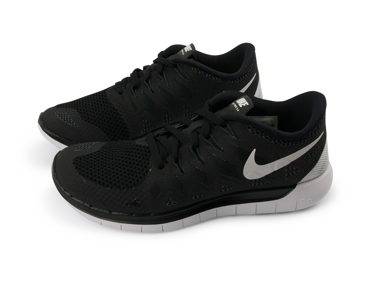 Nike Kids Free 5.0 Running Shoes Black/White/Anthracite