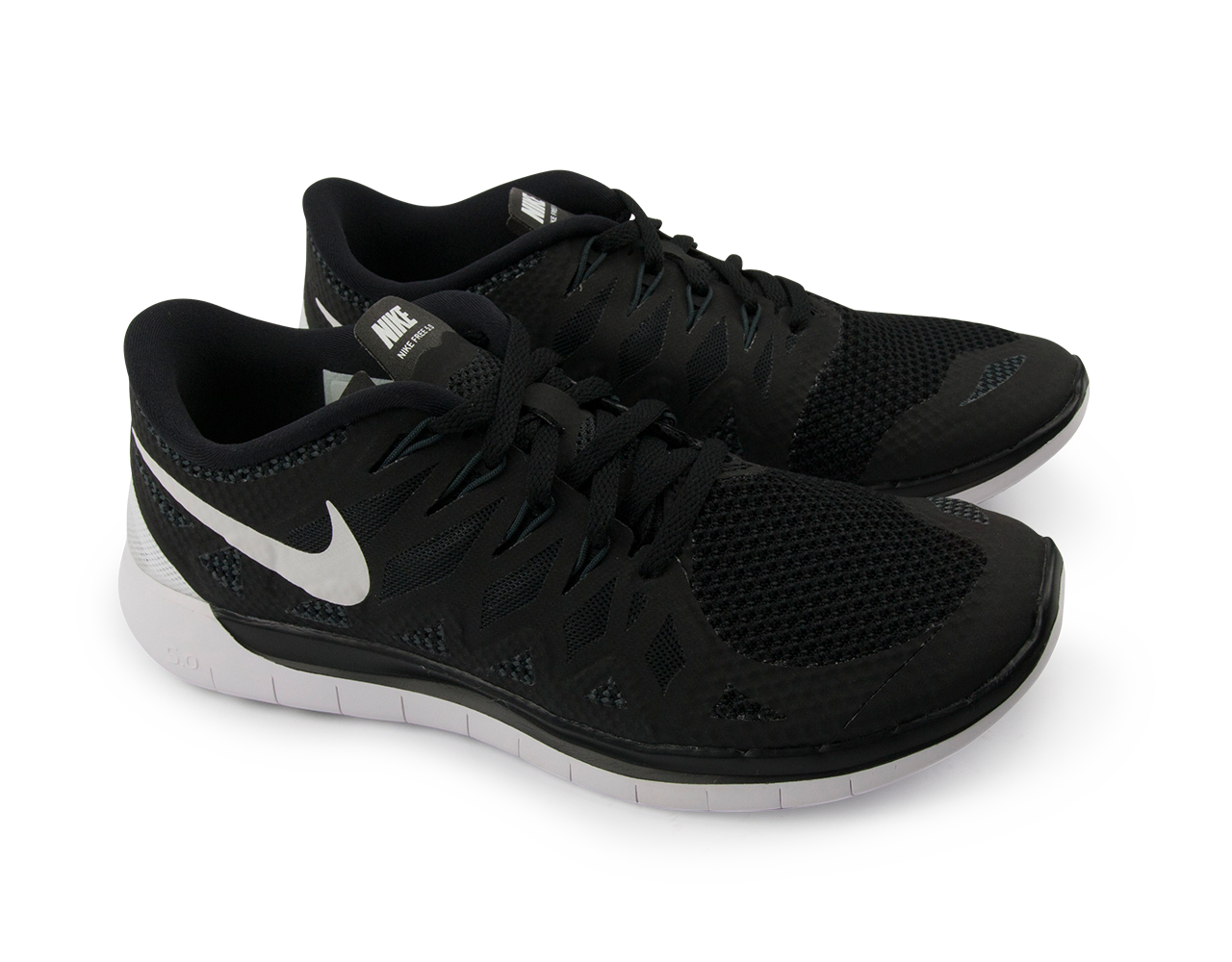 Nike Kids Free 5.0 Running Shoes Black/White/Anthracite