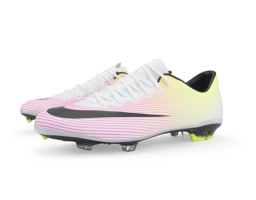 Nike Kids Mercurial Vapor X FG White/Black/Volt/Total Orange