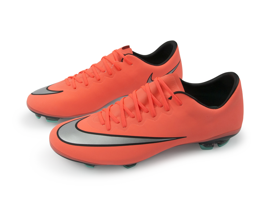 Nike Kids Mercurial Vapor X FG Bright Mango/Metallic Silver/Hyper Turquoise