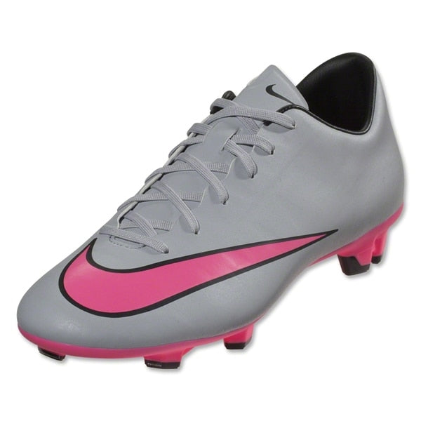 Nike Kids Mercurial Victory V FG Wolf Grey/Vivid Pink/White