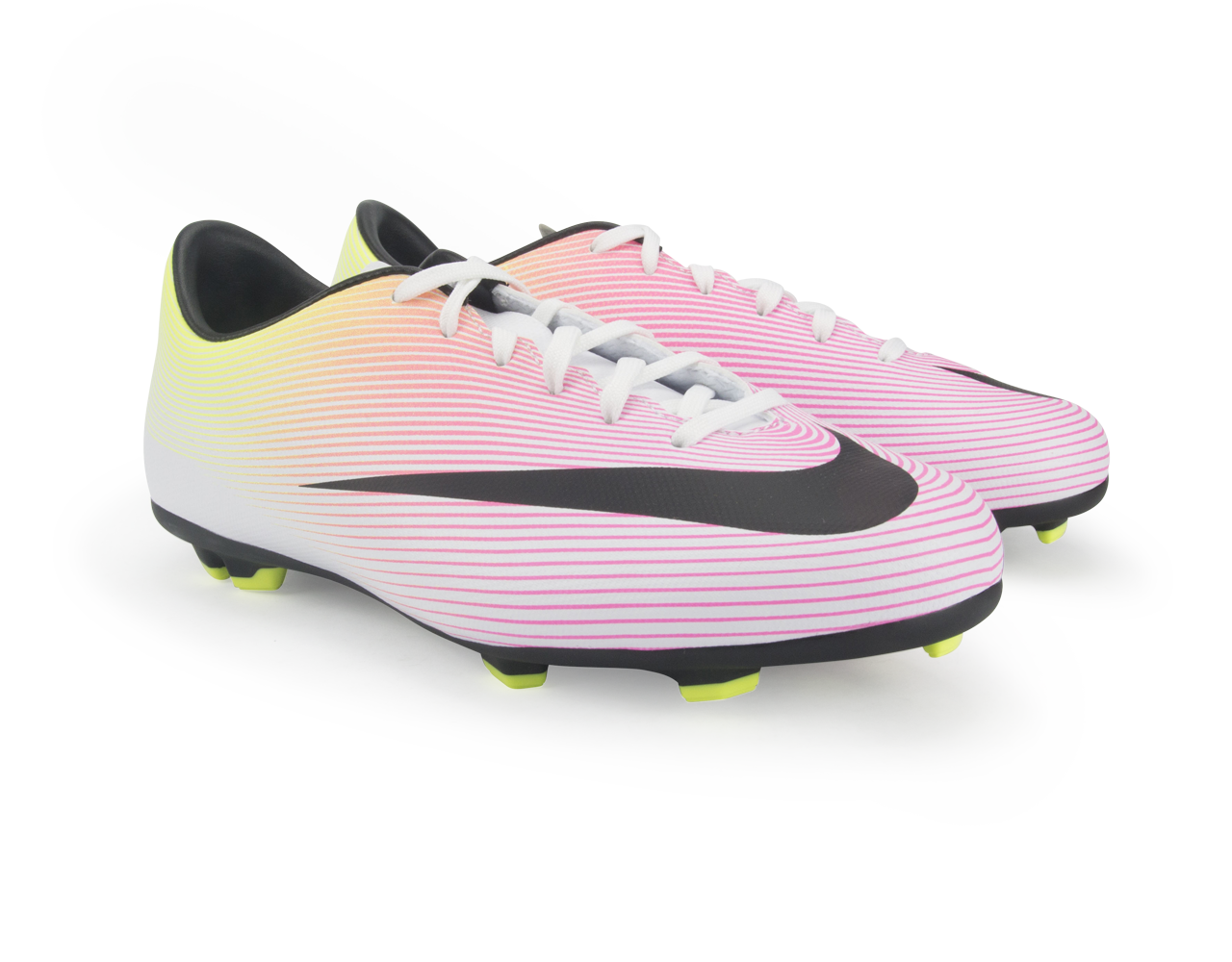 Nike Kids Mercurial Victory V FG White/Black/Volt
