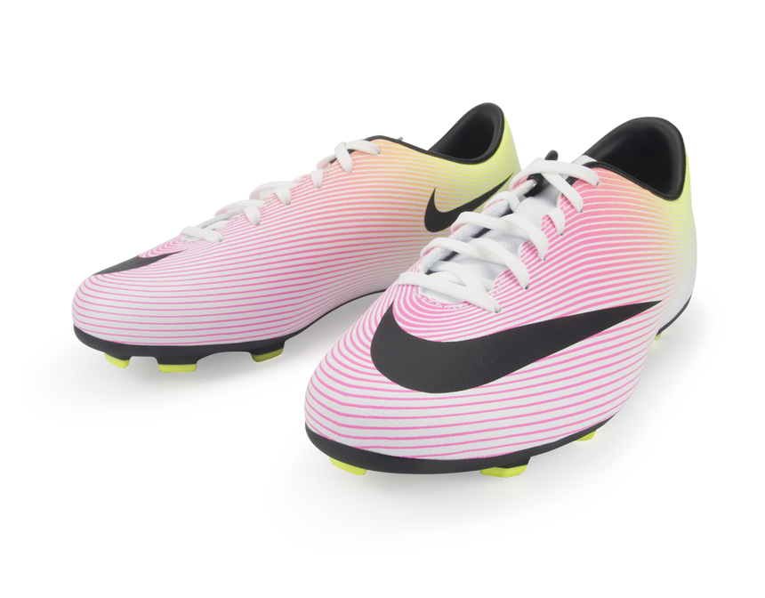 Nike Kids Mercurial Victory V FG White/Black/Volt