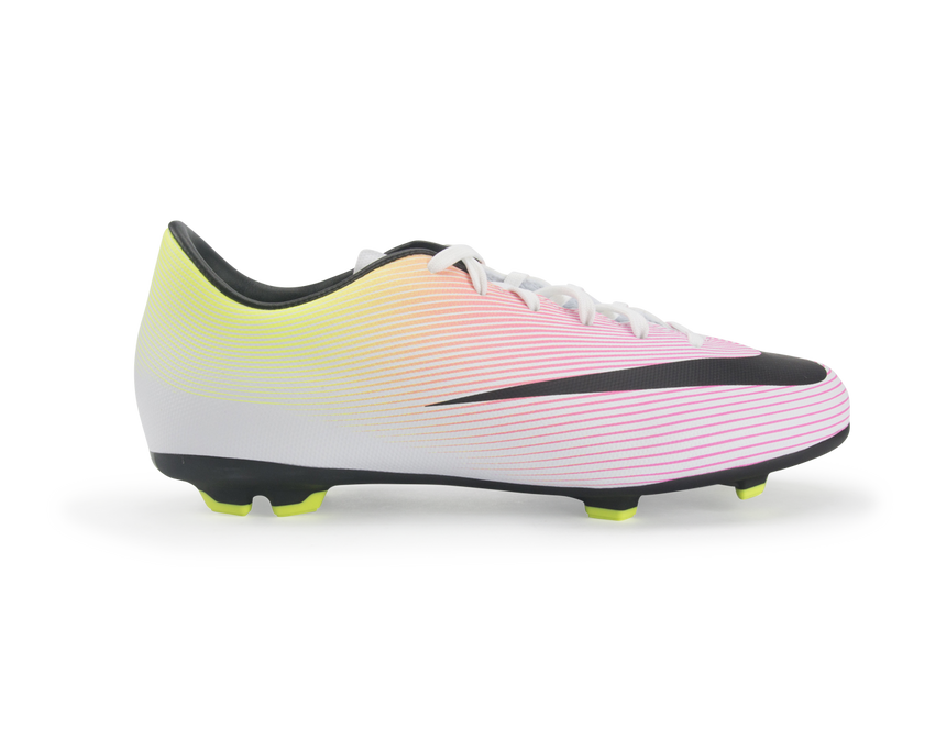 Nike Kids Mercurial Victory V FG White/Black/Volt