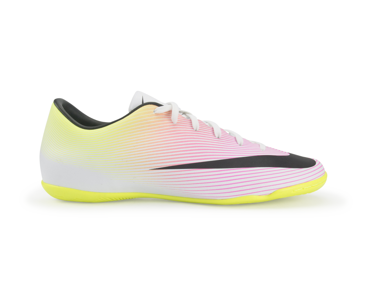Nike Men's Mercurial Victory V Indoor Soccer Shoes White/Black/Volt
