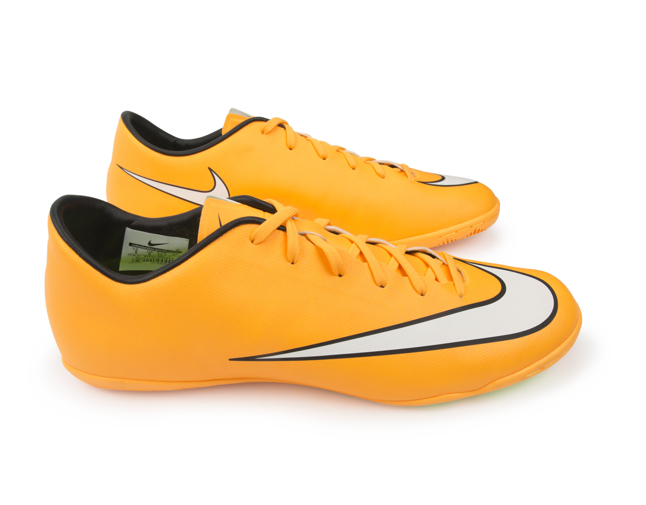 Nike Men's Mercurial Victory V Indoor Soccer Shoes Laser Orange/Black/Volt/White